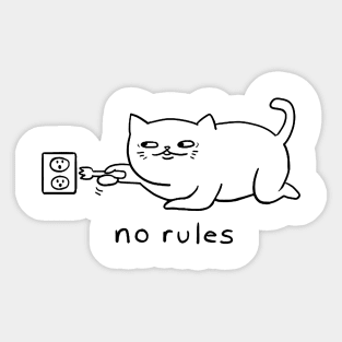 No Rule Sticker